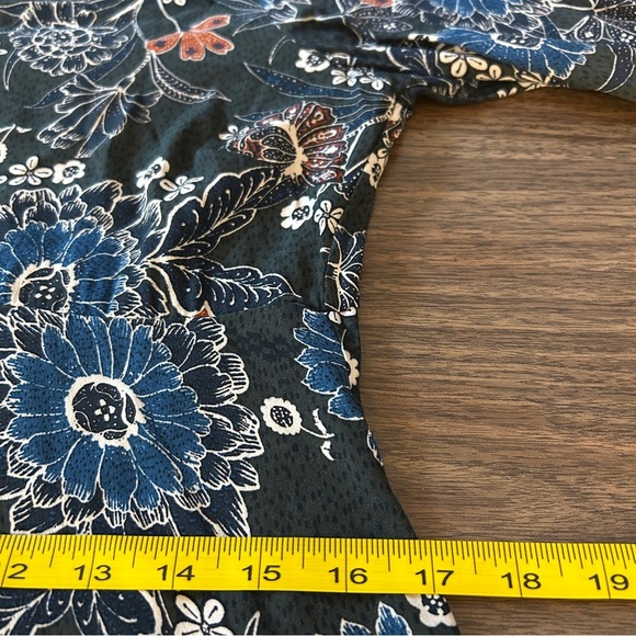 ❤️ Zara Floral Long Sleeve Dress - Black, Blue, Orange M - Picture 8 of 12